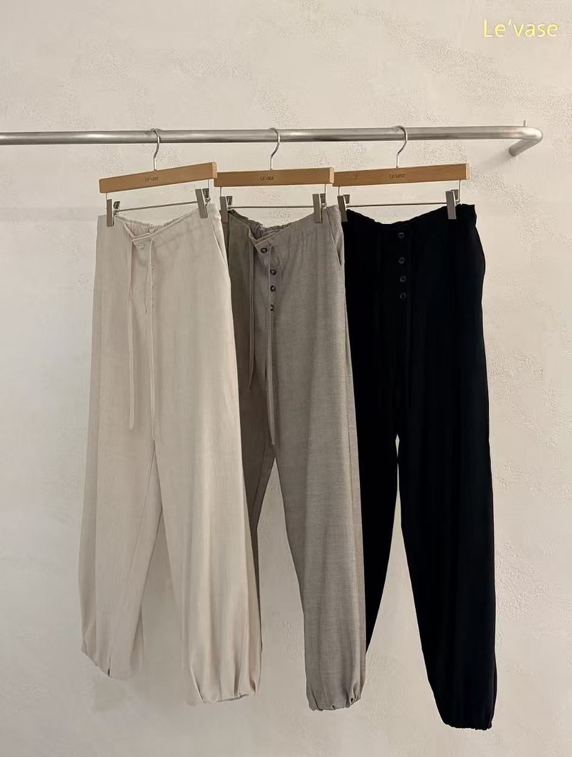 LE VASE韓國東大門代購女裝新品人氣熱賣職業休閑休閑褲LE VASE休閑褲