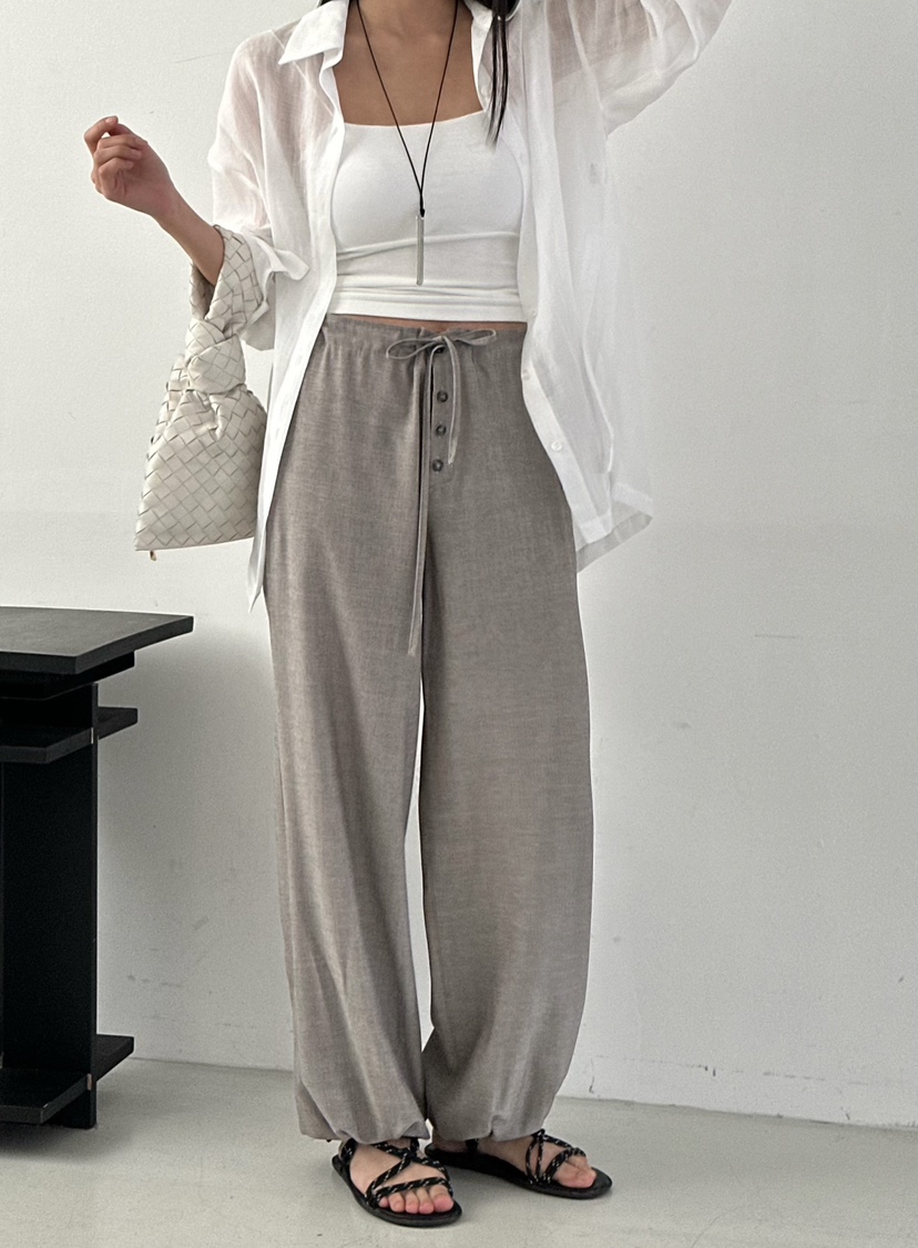 LE VASE韓國東大門代購女裝新品人氣熱賣職業休閑休閑褲LE VASE休閑褲圖色1