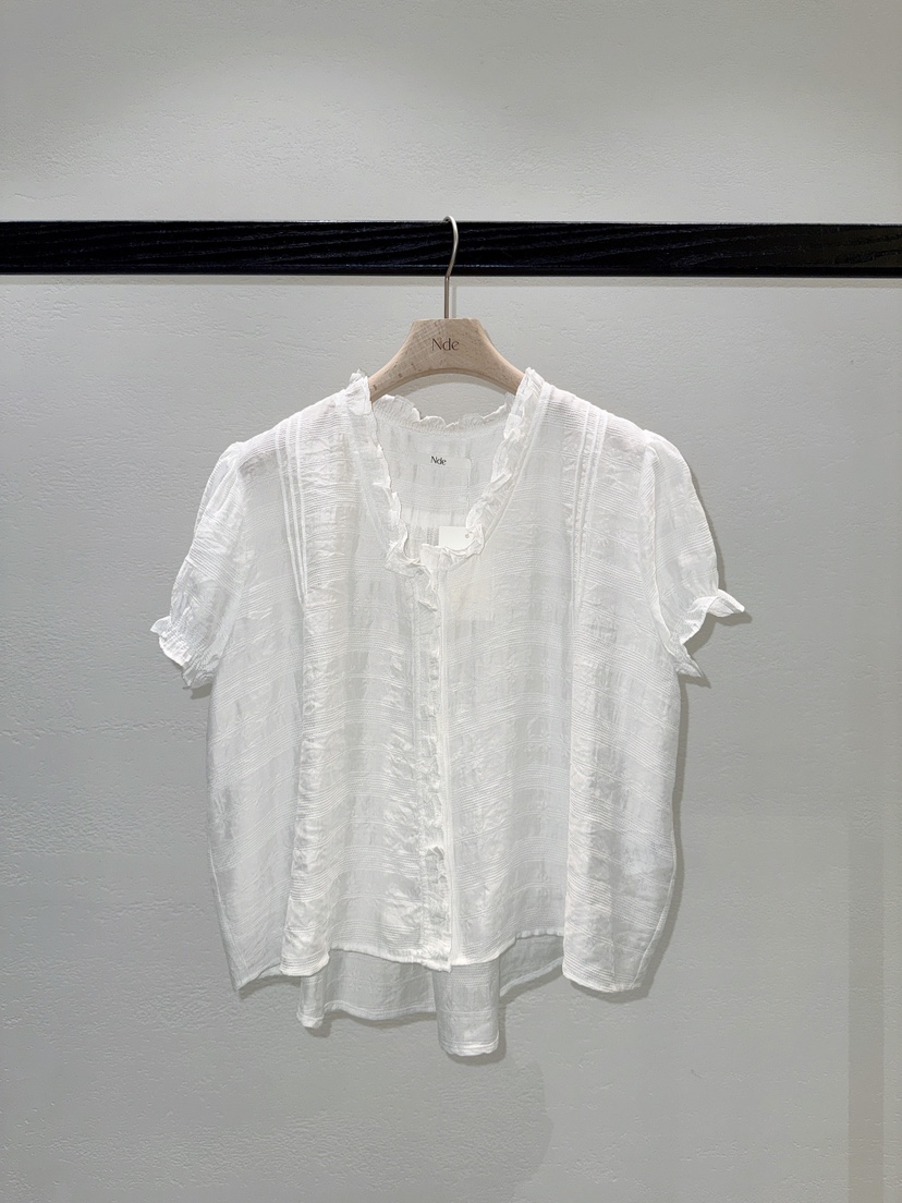 NDE韓國東大門代購女裝新品時尚休閑熱賣26春夏襯衫蕾絲衫BOHEME_NDE襯衫/蕾絲衫圖色1