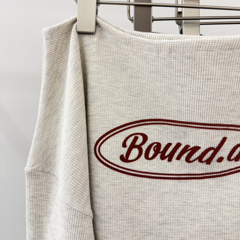 BOUND.A韓國直郵女士新款推薦時尚熱賣26春夏衛衣華夫格BOUND.A衛衣