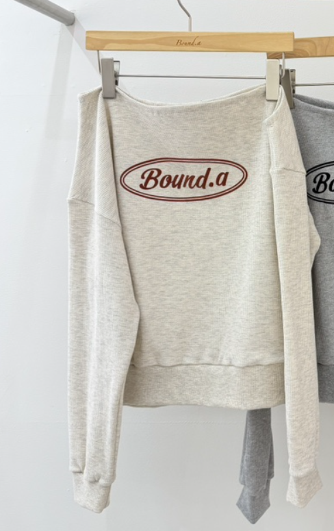 BOUND.A韓國直郵女士新款推薦時尚熱賣26春夏衛衣華夫格BOUND.A衛衣圖色1