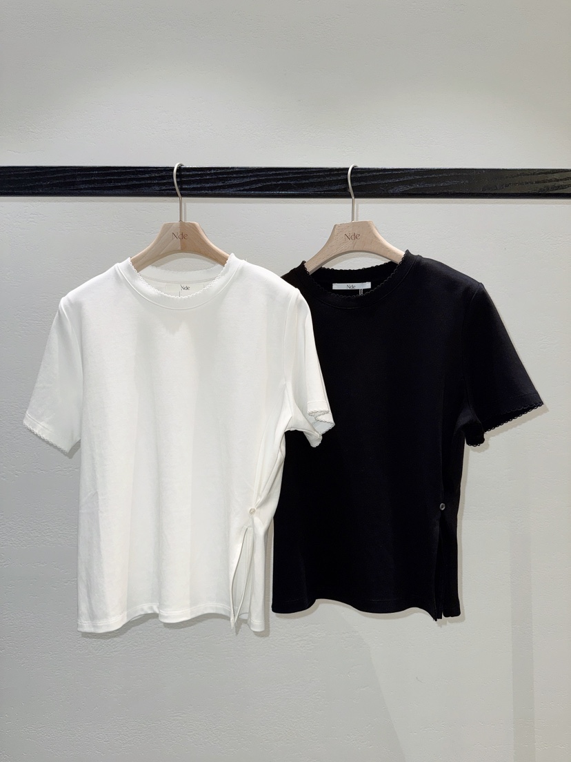 NDE韓國代購女裝新款職業人氣時尚熱賣26春夏推薦休閑T恤BOHEME_NDET恤