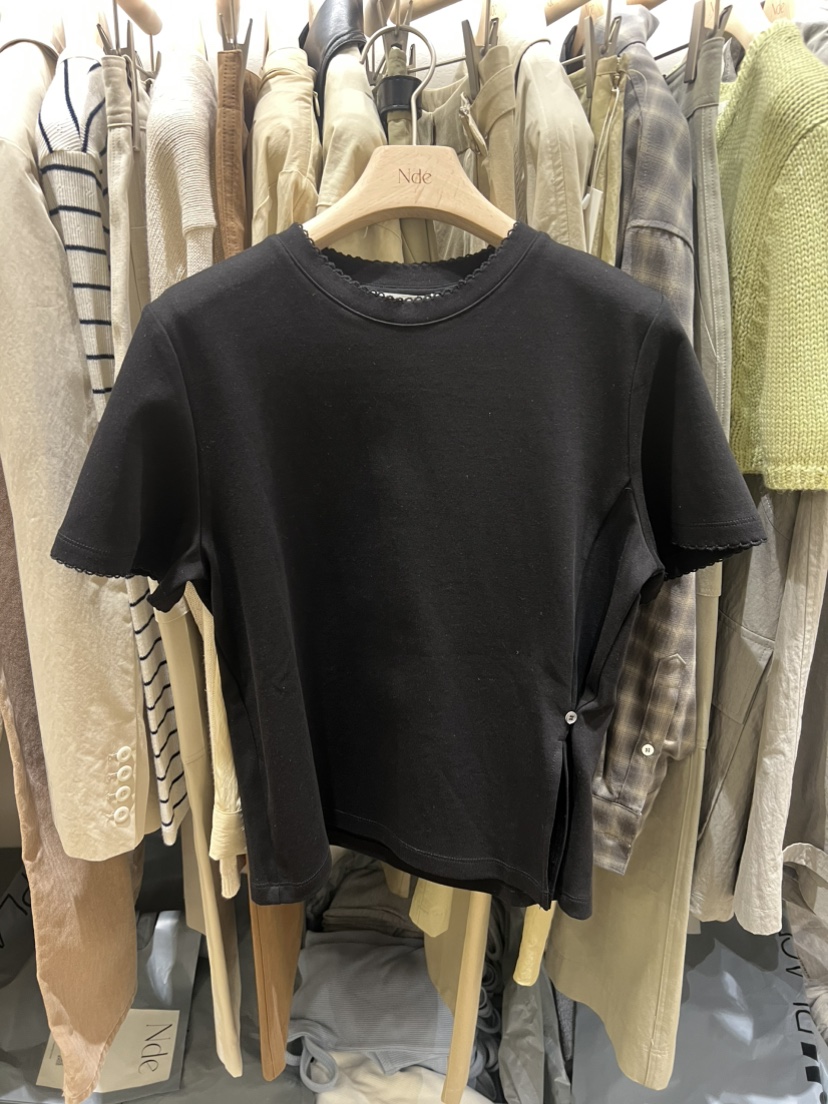 NDE韓國代購女裝新款職業人氣時尚熱賣26春夏推薦休閑T恤BOHEME_NDET恤圖色2