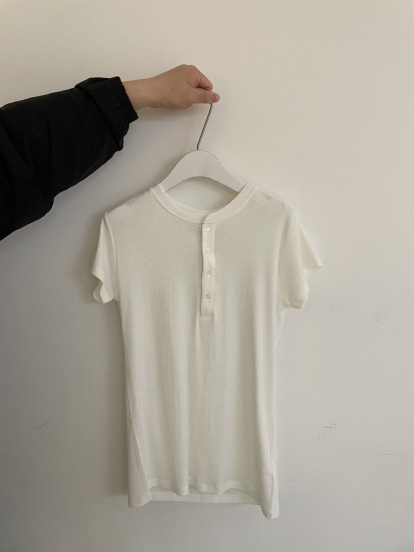 JEONG GAM STUDIOS韓國直郵實拍女士新品休閑人氣T恤紐扣JEONG GAM STUDIOST恤圖色3