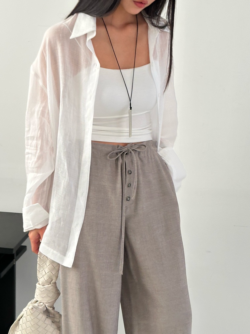 LE VASE韓國代購女士新品推薦職業休閑時尚人氣襯衫蕾絲衫LE VASE襯衫/蕾絲衫