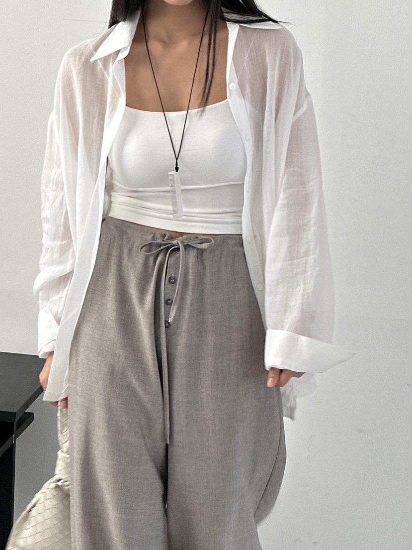 LE VASE韓國代購女士新品推薦職業休閑時尚人氣襯衫蕾絲衫LE VASE襯衫/蕾絲衫