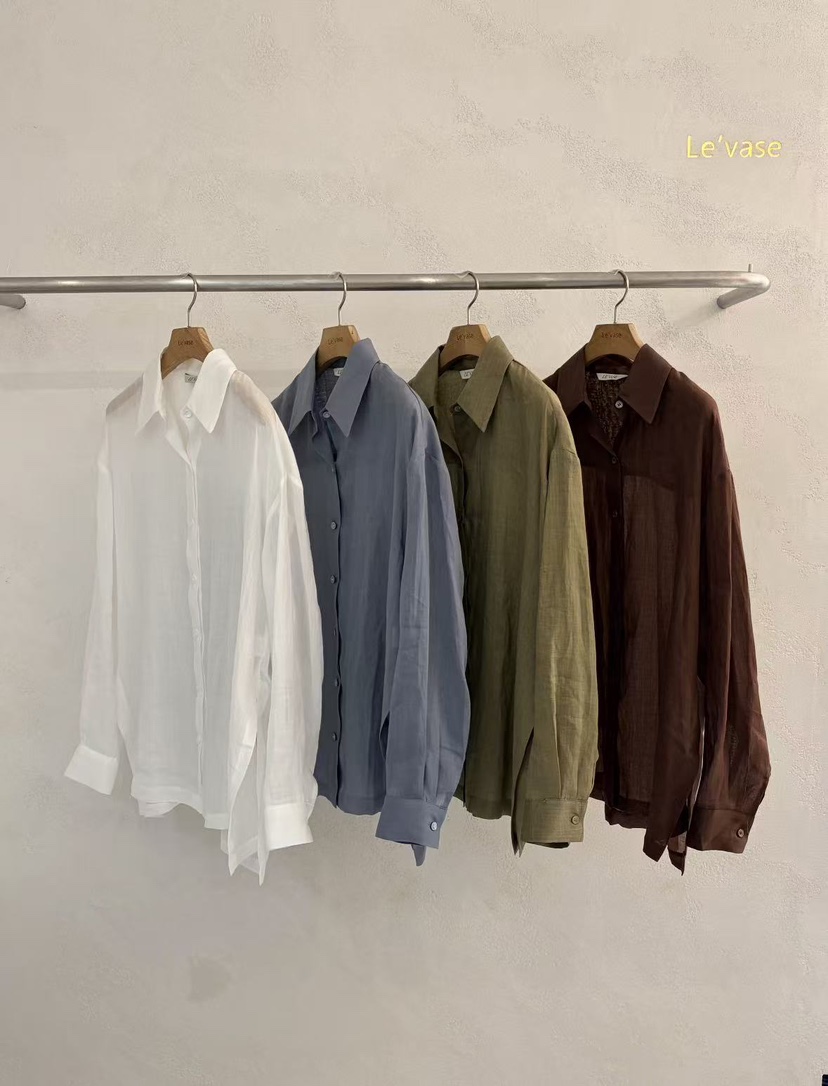 LE VASE韓國代購女士新品推薦職業休閑時尚人氣襯衫蕾絲衫LE VASE襯衫/蕾絲衫