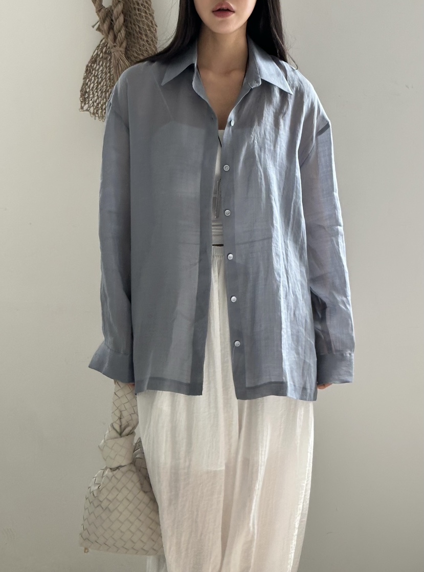 LE VASE韓國代購女士新品推薦職業休閑時尚人氣襯衫蕾絲衫LE VASE襯衫/蕾絲衫圖色2