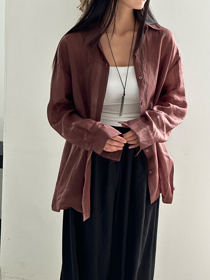 LE VASE韓國代購女士新品推薦職業休閑時尚人氣襯衫蕾絲衫LE VASE襯衫/蕾絲衫圖色3