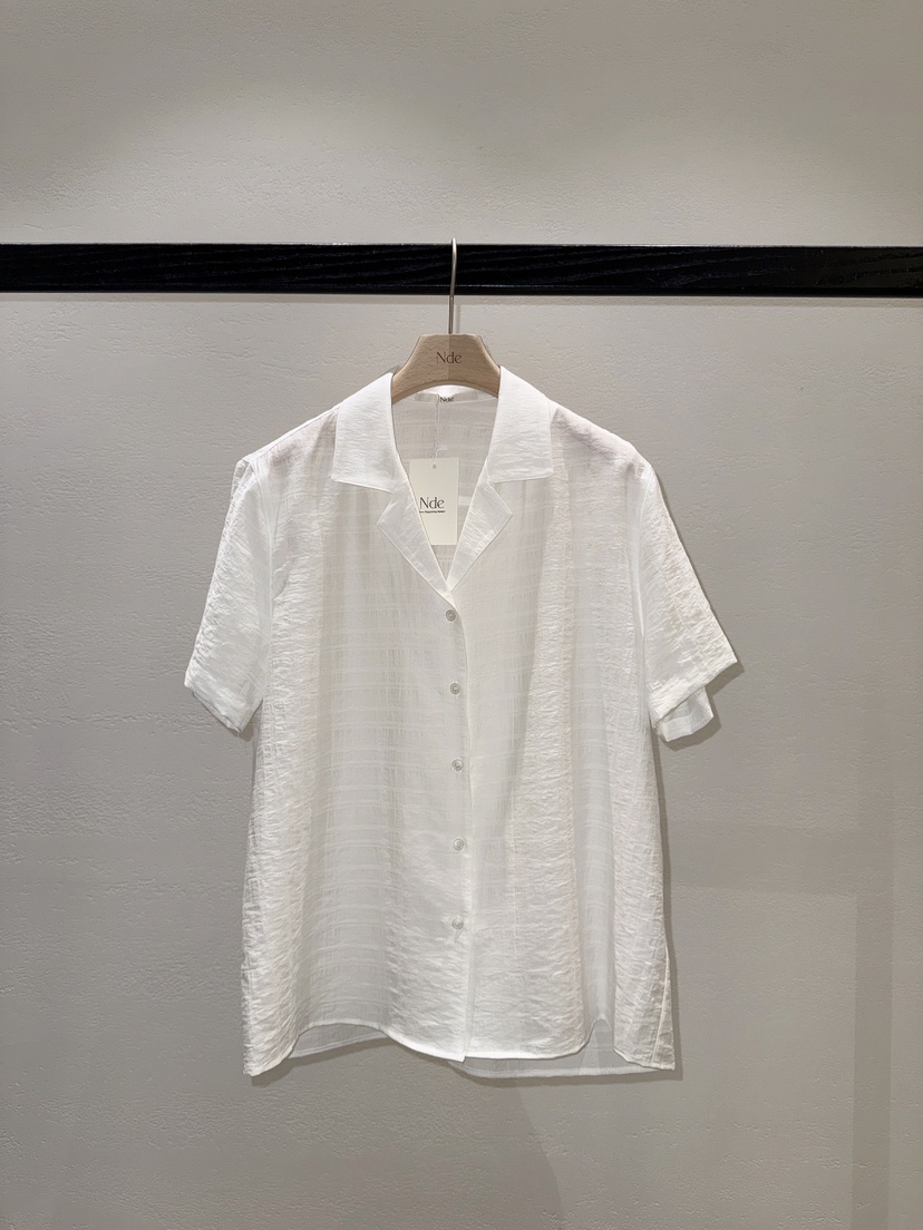 NDE韓國直郵實拍女士新品26春夏職業人氣熱賣推薦襯衫蕾絲衫BOHEME_NDE襯衫/蕾絲衫圖色1