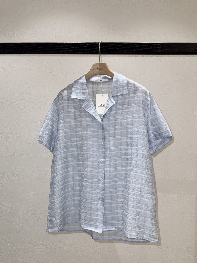 NDE韓國直郵實拍女士新品26春夏職業人氣熱賣推薦襯衫蕾絲衫BOHEME_NDE襯衫/蕾絲衫圖色2