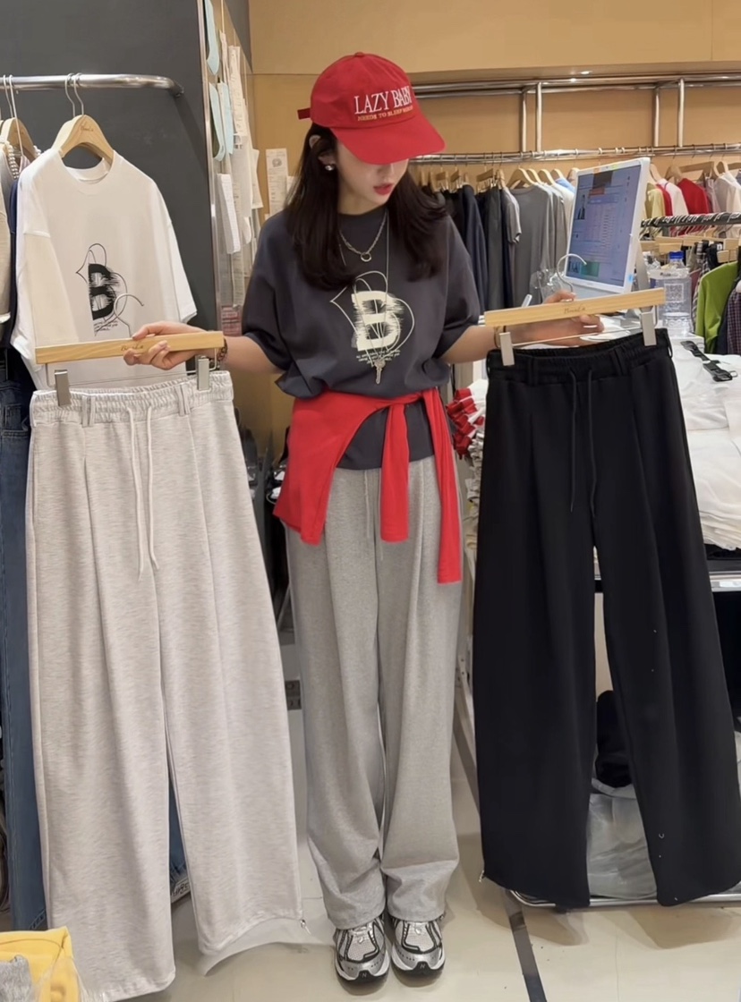 BOUND.A韓國東大門直郵女裝新品推薦職業熱賣休閑褲褶裥BOUND.A休閑褲