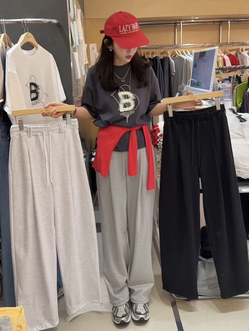 BOUND.A韓國東大門直郵女裝新品推薦職業熱賣休閑褲褶裥BOUND.A休閑褲