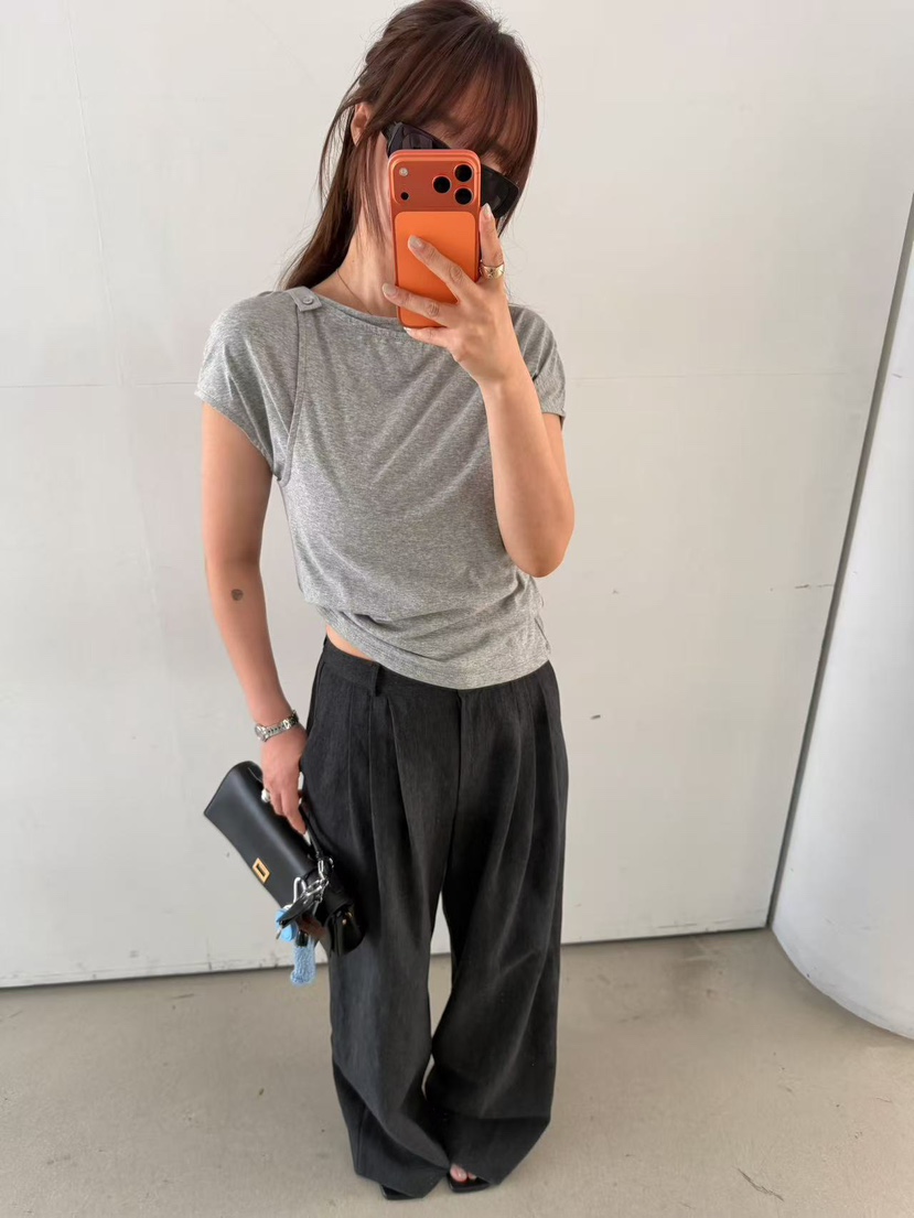 OLI SEOUL韓國直郵實拍女裝新品26春夏休閑推薦熱賣人氣T恤OLI SEOULT恤