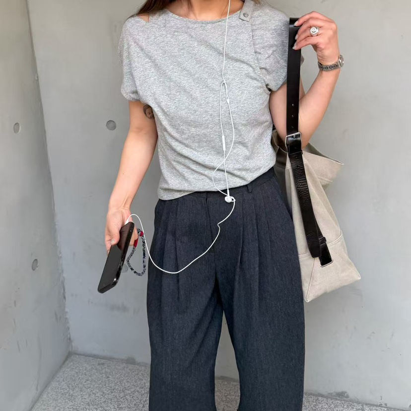 OLI SEOUL韓國直郵實拍女裝新品26春夏休閑推薦熱賣人氣T恤OLI SEOULT恤