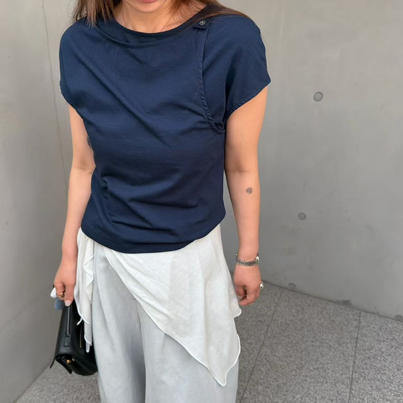 OLI SEOUL韓國直郵實拍女裝新品26春夏休閑推薦熱賣人氣T恤OLI SEOULT恤