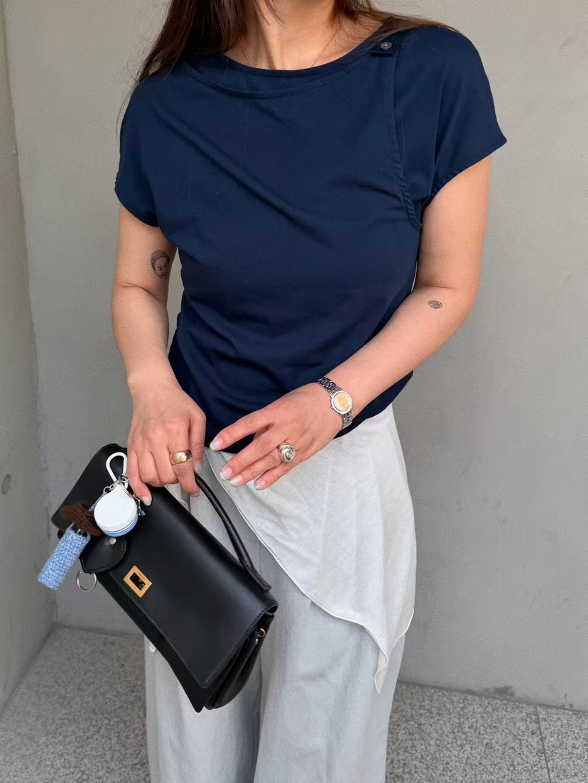 OLI SEOUL韓國直郵實拍女裝新品26春夏休閑推薦熱賣人氣T恤OLI SEOULT恤