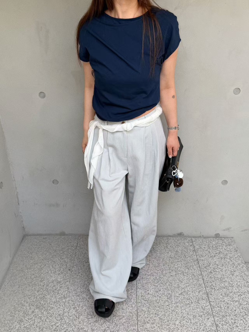 OLI SEOUL韓國直郵實拍女裝新品26春夏休閑推薦熱賣人氣T恤OLI SEOULT恤