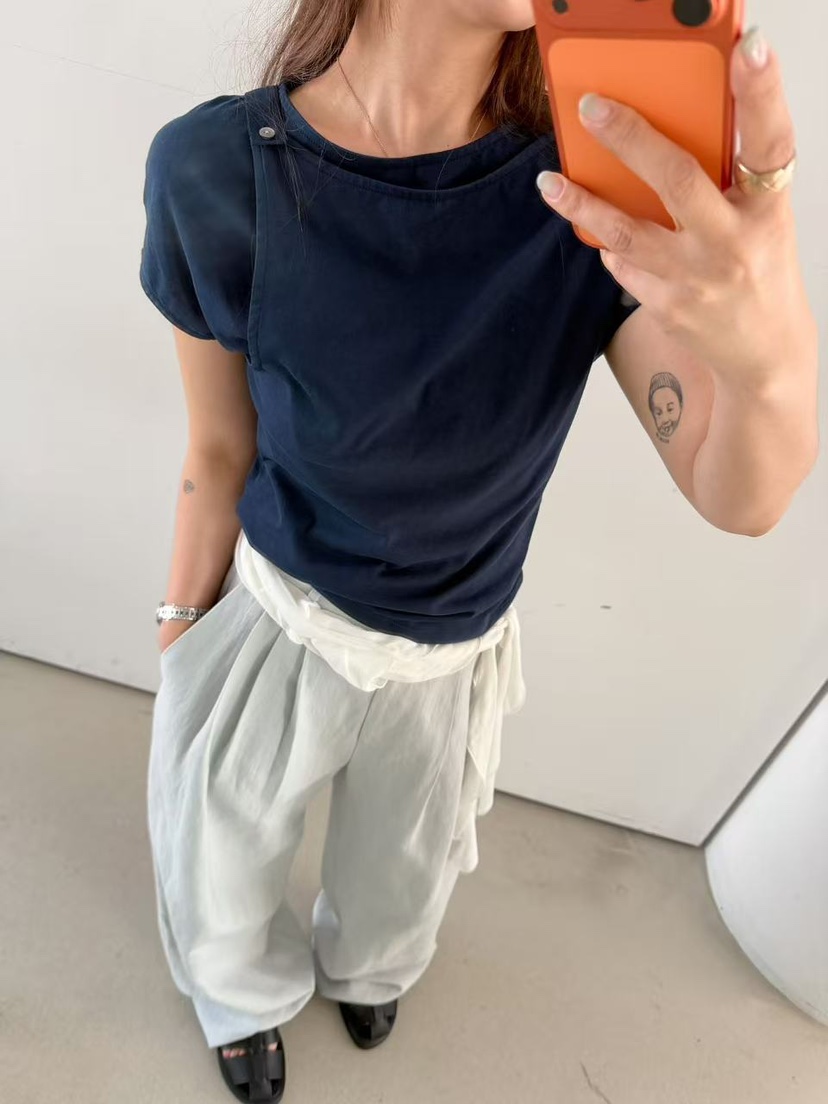 OLI SEOUL韓國直郵實拍女裝新品26春夏休閑推薦熱賣人氣T恤OLI SEOULT恤