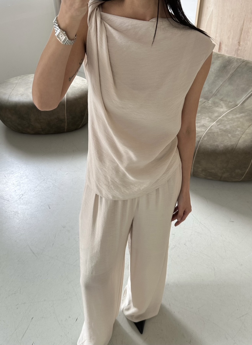 LE VASE韓國直郵實拍女裝新品休閑時尚職業26春夏休閑褲LE VASE休閑褲