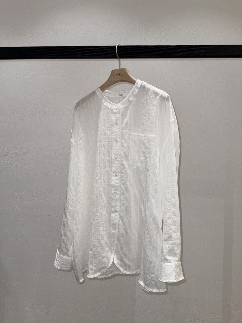 NDE韓國直郵實拍女士新款時尚襯衫蕾絲衫含絲巾刺繡套裝圍巾BOHEME_NDE襯衫/蕾絲衫