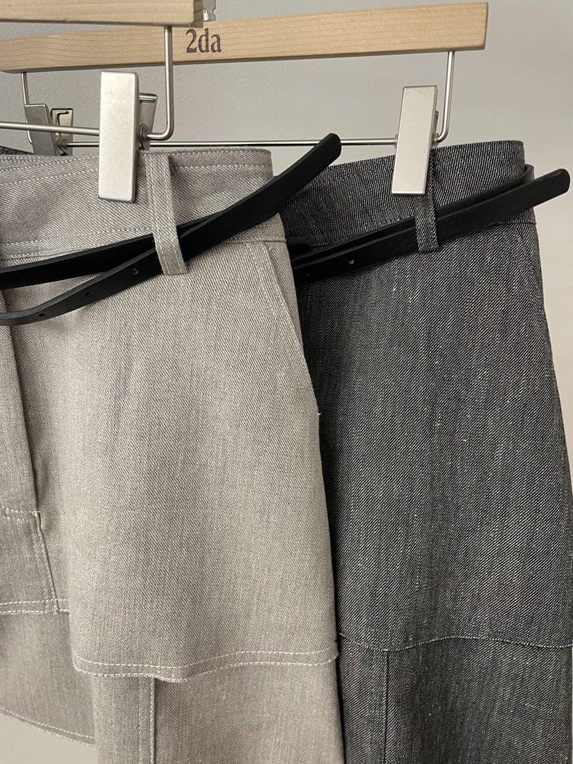 2DA/DARIMI-P韓國東大門代購女裝新款26春夏裙褲含腰帶2DA/DARIMI-P裙褲