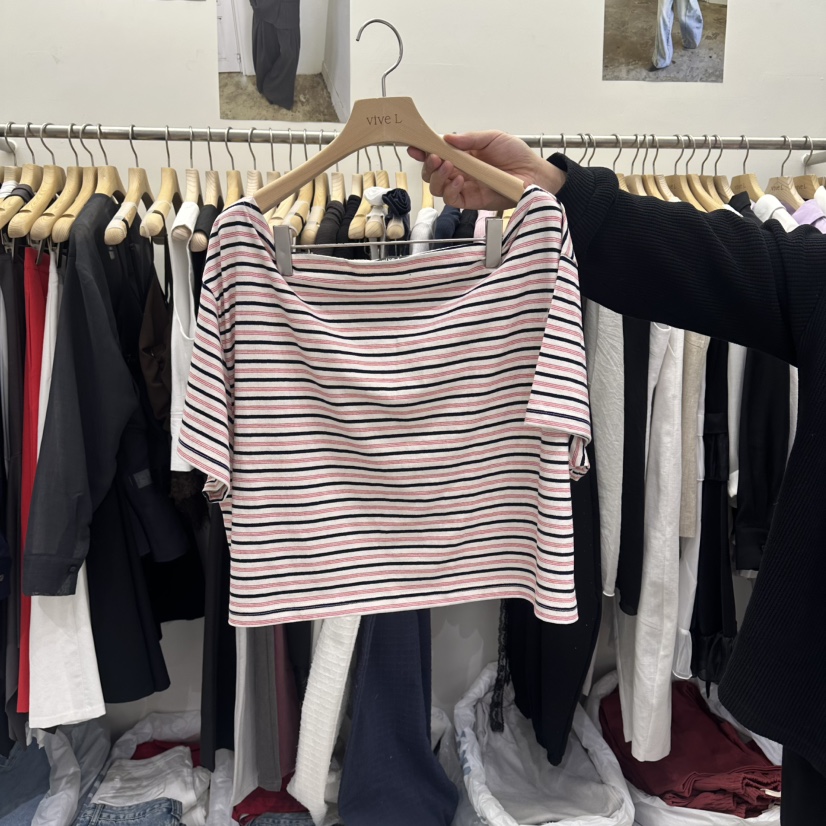 VIVEL韓國直郵女士新款職業推薦熱賣休閑時尚26春夏人氣T恤VIVELT恤圖色1