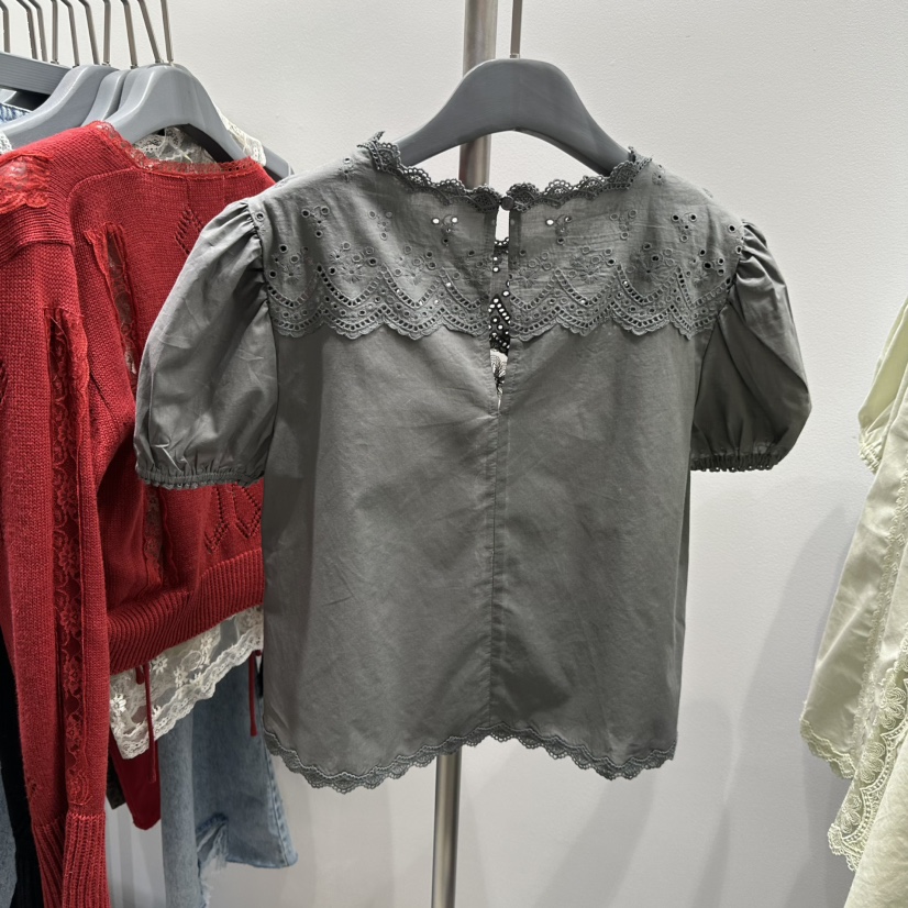 TARABY MOTION韓國直郵女裝新款職業時尚推薦襯衫蕾絲衫TARABY MOTION襯衫/蕾絲衫