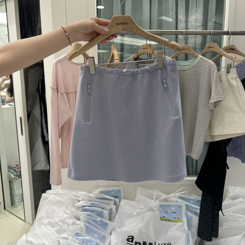 OURMOMENT韓國東大門直郵女士新款休閑時尚26春夏職業裙褲OURMOMENT裙褲圖色1