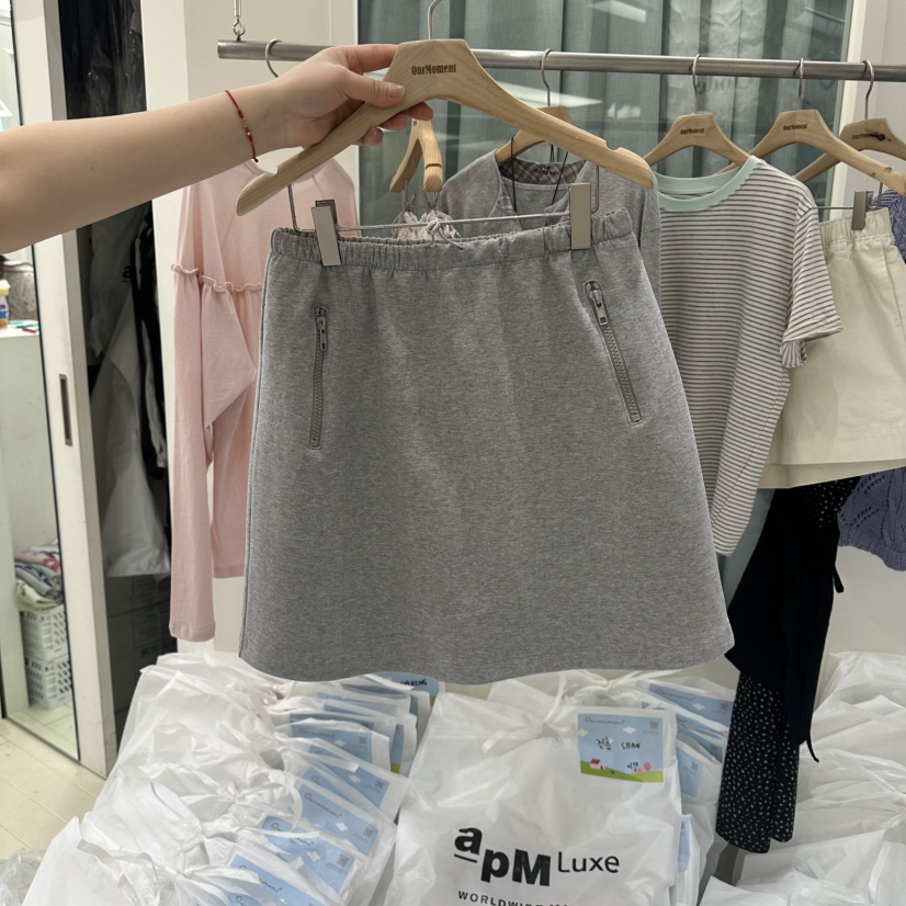 OURMOMENT韓國東大門直郵女士新款休閑時尚26春夏職業裙褲OURMOMENT裙褲圖色2