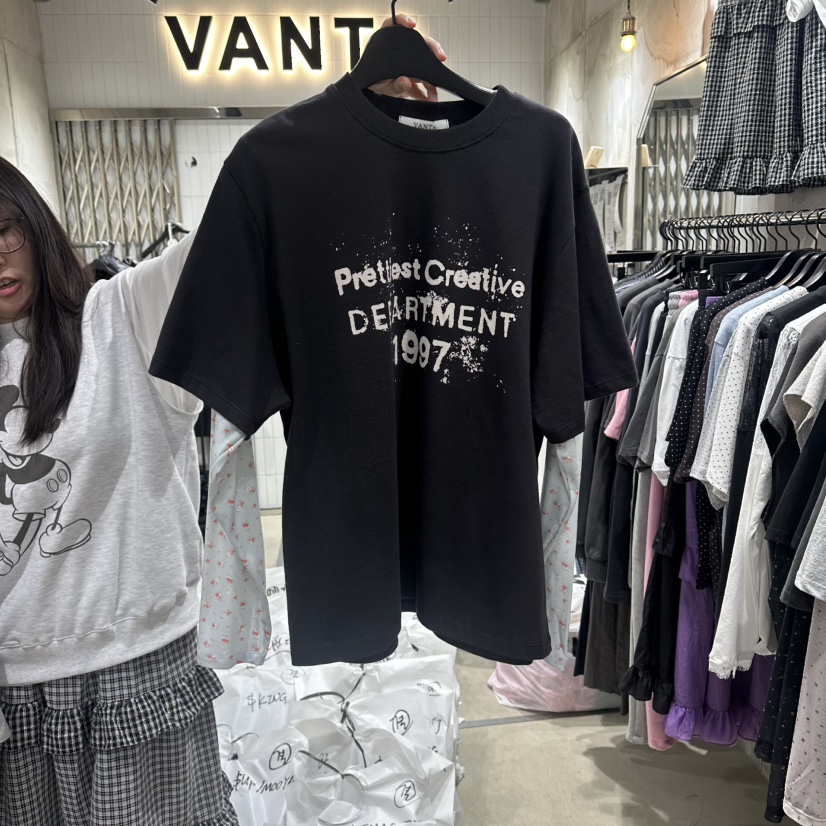 VANTA韓國直郵女裝新品26春夏休閑推薦人氣職業時尚長袖T恤VANTA長袖T恤圖色2