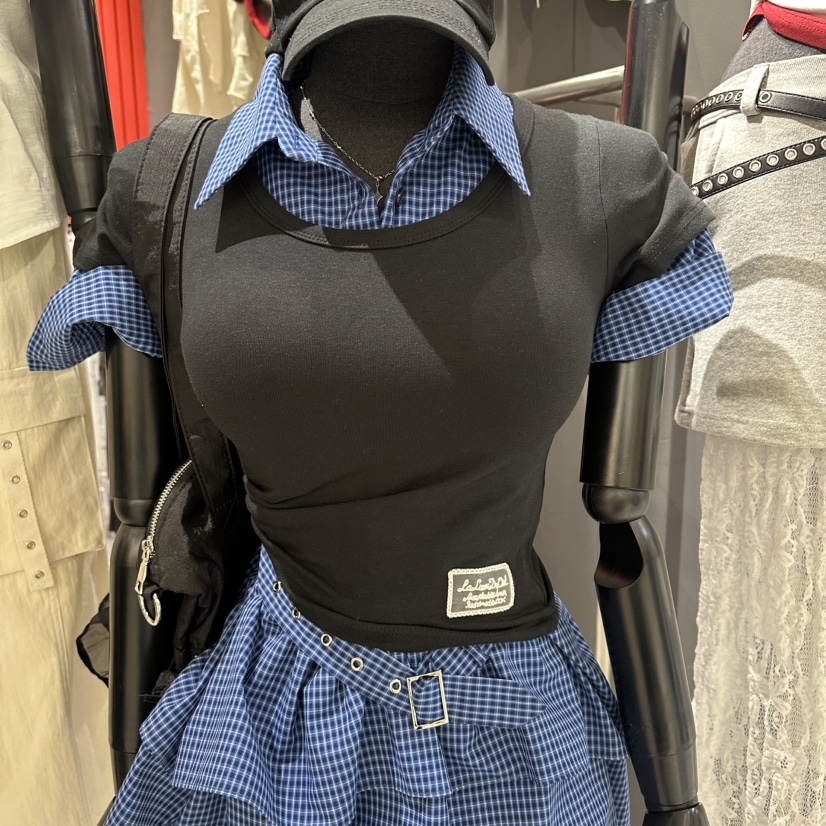 RARE CLOSET韓國直郵女裝新品時尚休閑人氣T恤不含內搭刺繡RARE CLOSETT恤圖色3