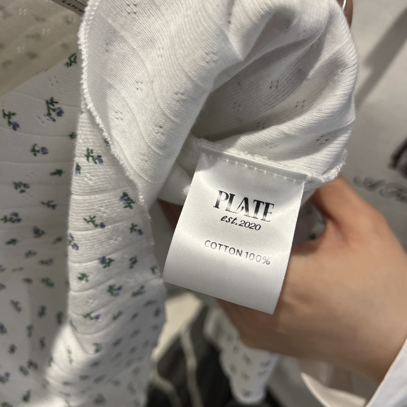 PLATE韓國代購女士新款職業休閑人氣時尚熱賣推薦26春夏T恤PLATET恤