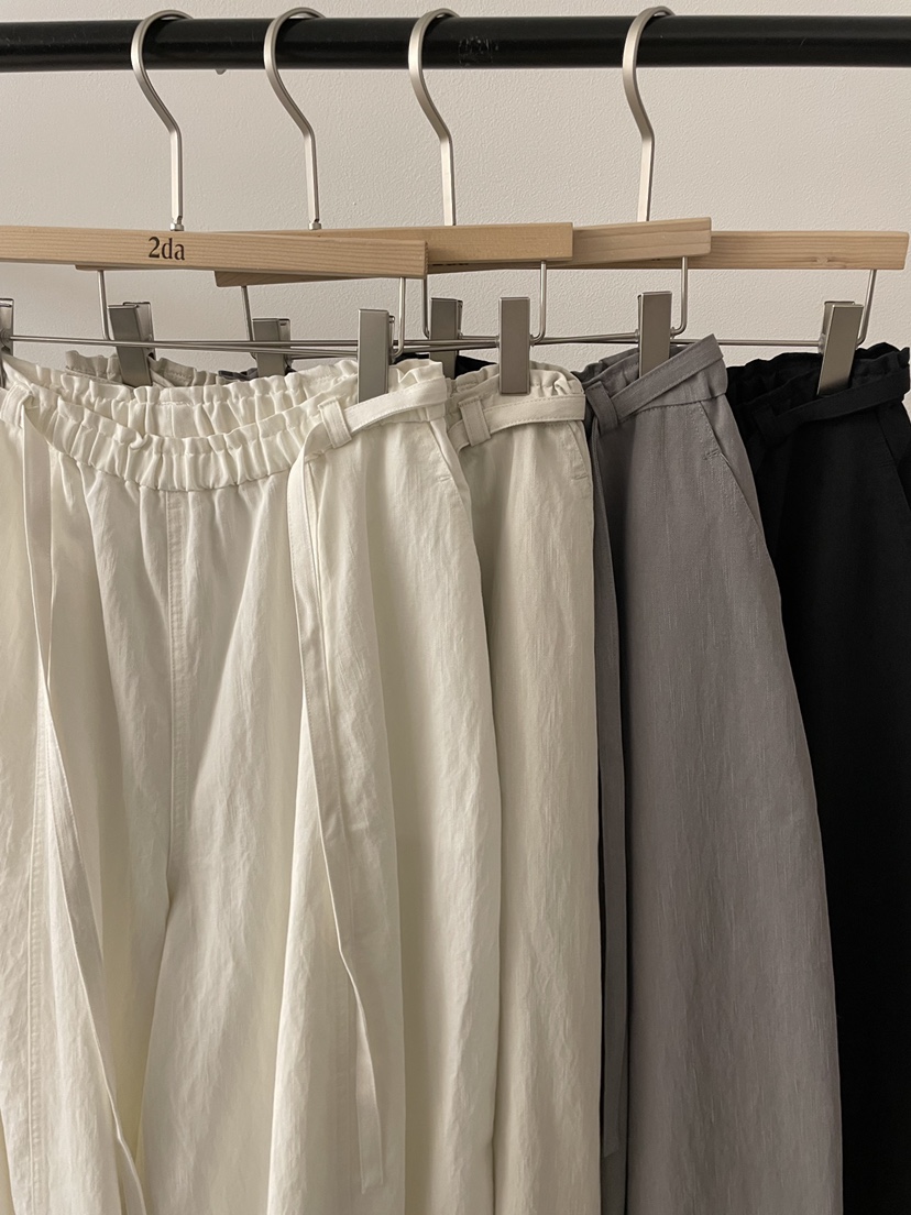 2DA/DARIMI-P韓國代購女士新款休閑26春夏休閑褲含腰繩2DA/DARIMI-P休閑褲