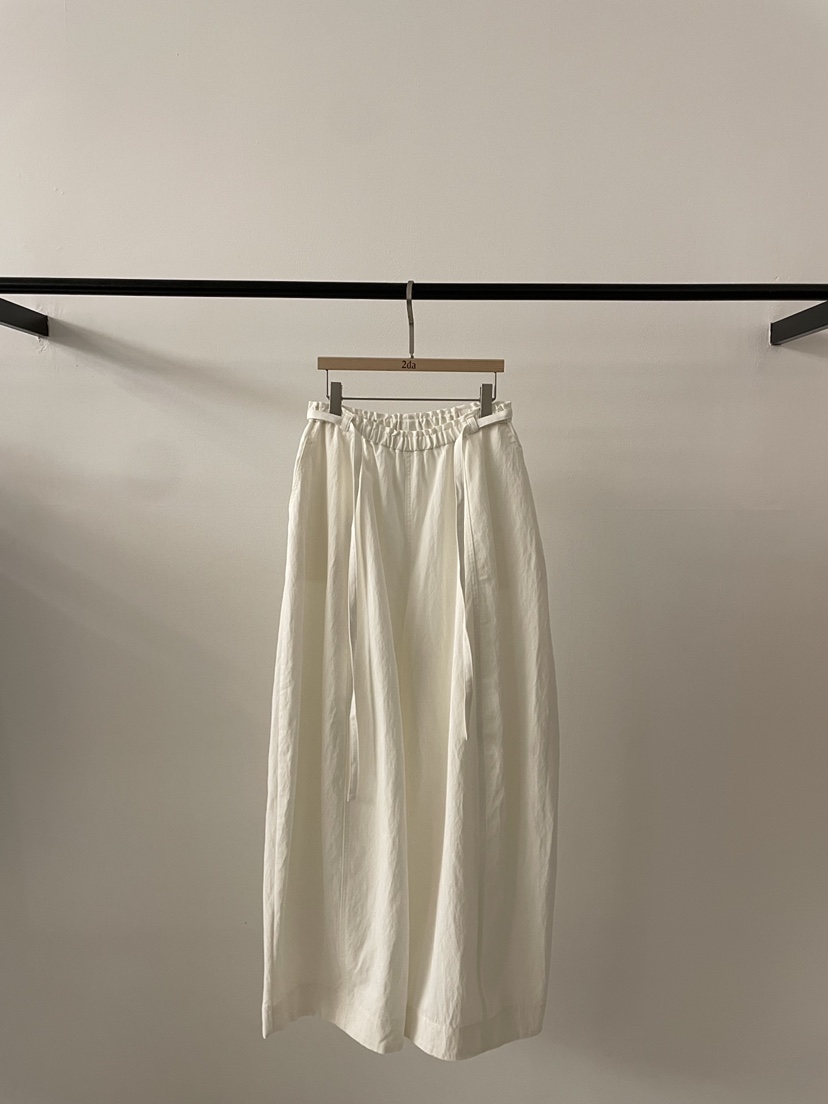 2DA/DARIMI-P韓國代購女士新款休閑26春夏休閑褲含腰繩2DA/DARIMI-P休閑褲圖色1白色