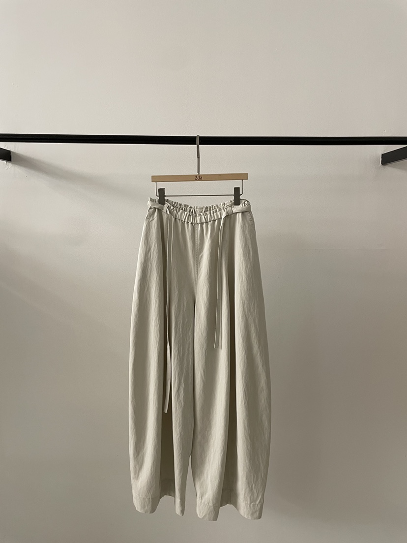 2DA/DARIMI-P韓國代購女士新款休閑26春夏休閑褲含腰繩2DA/DARIMI-P休閑褲圖色2米色