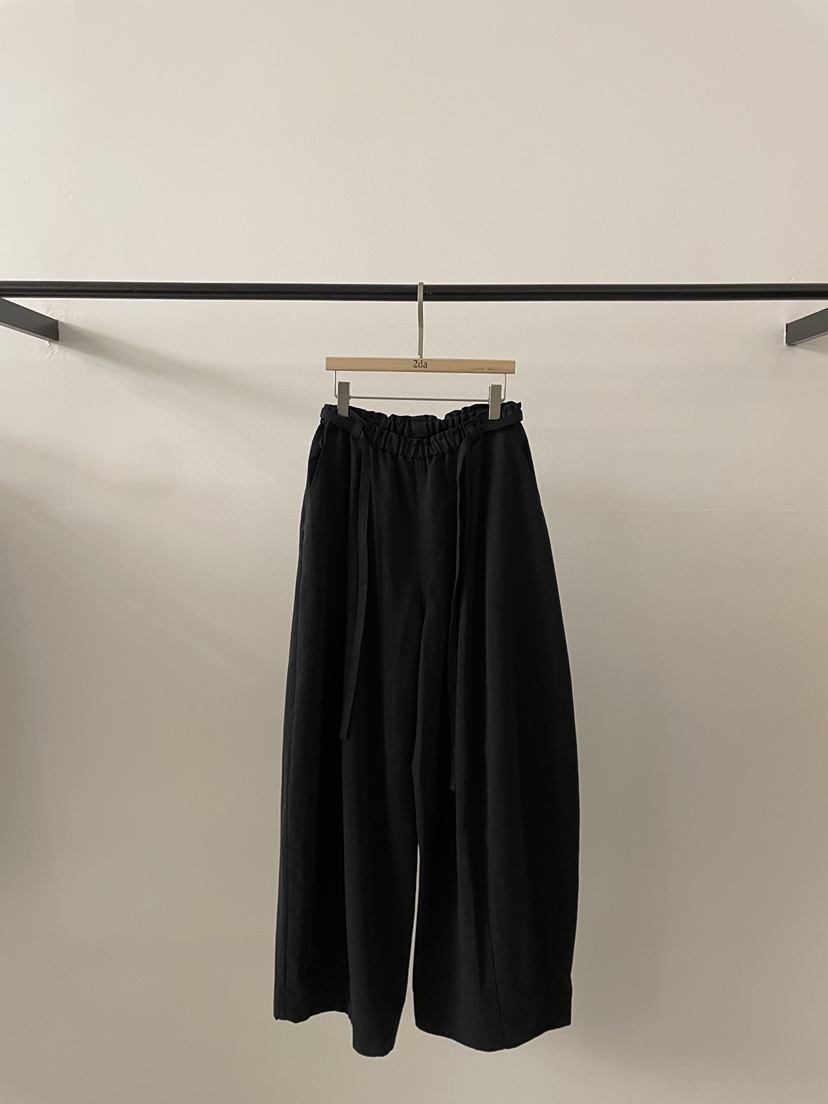 2DA/DARIMI-P韓國代購女士新款休閑26春夏休閑褲含腰繩2DA/DARIMI-P休閑褲圖色4黑色