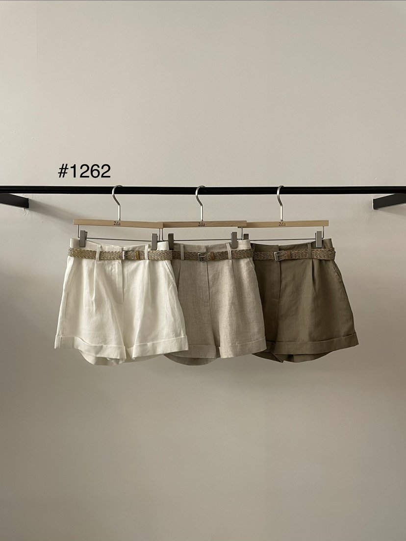 2DA/DARIMI-P韓國直郵實拍女裝新品人氣休閑短褲含腰帶2DA/DARIMI-P短褲