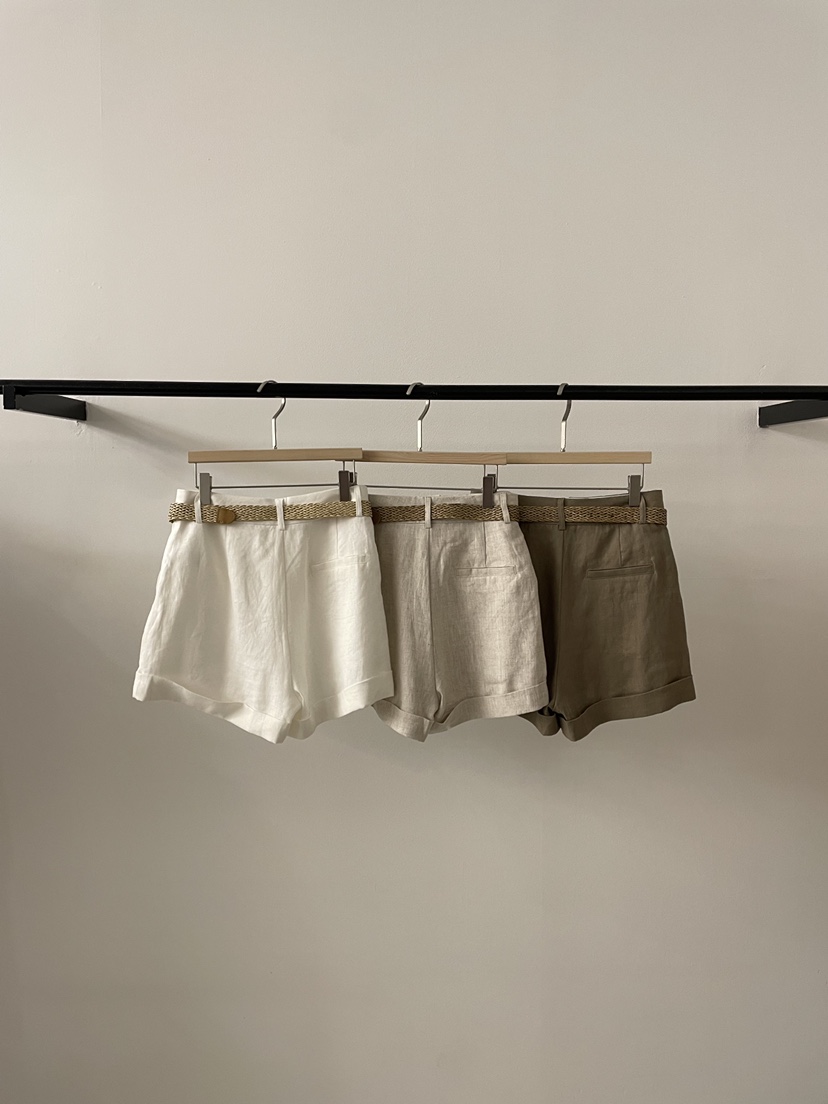 2DA/DARIMI-P韓國直郵實拍女裝新品人氣休閑短褲含腰帶2DA/DARIMI-P短褲