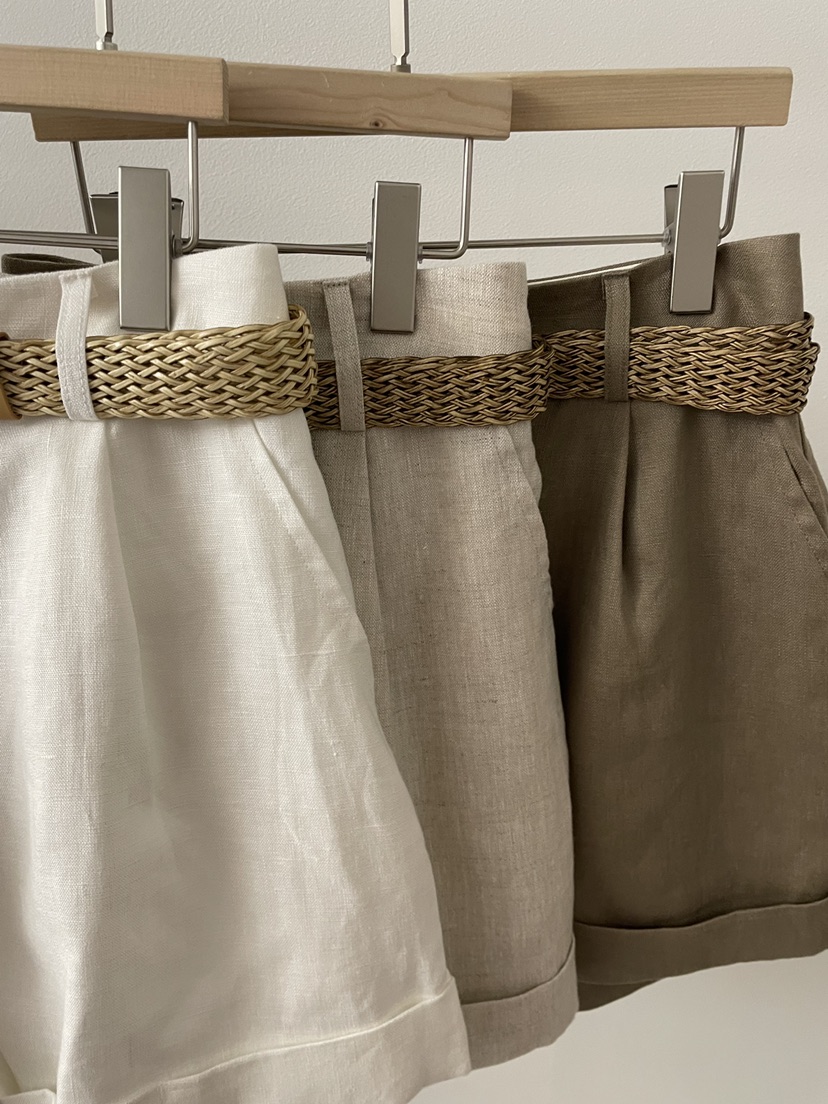 2DA/DARIMI-P韓國直郵實拍女裝新品人氣休閑短褲含腰帶2DA/DARIMI-P短褲