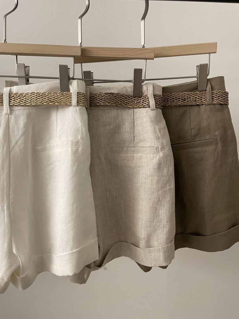 2DA/DARIMI-P韓國直郵實拍女裝新品人氣休閑短褲含腰帶2DA/DARIMI-P短褲