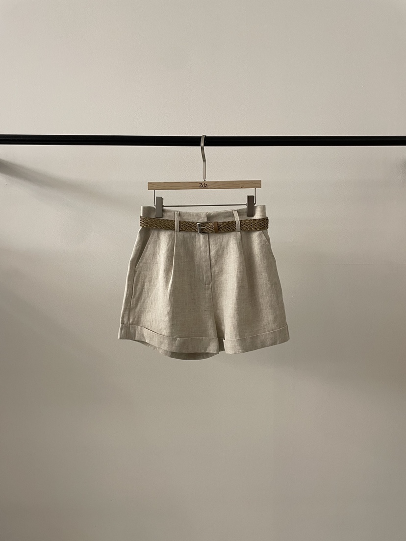 2DA/DARIMI-P韓國直郵實拍女裝新品人氣休閑短褲含腰帶2DA/DARIMI-P短褲圖色2