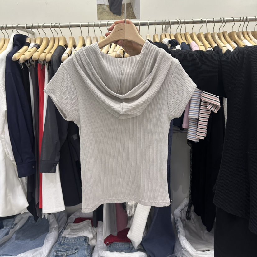 VIVEL韓國東大門代購女裝新款時尚職業26春夏休閑T恤羅紋VIVELT恤