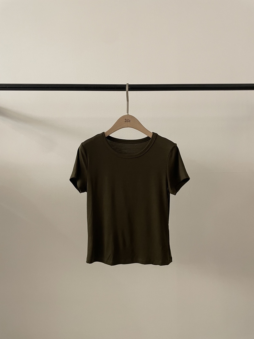 2DA/DARIMI-P韓國東大門直郵女裝新款26春夏時尚推薦T恤2DA/DARIMI-PT恤圖色3棕色