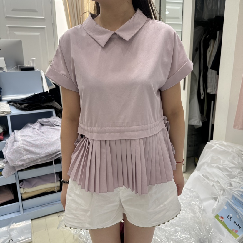 OURMOMENT韓國代購女裝新品時尚26春夏職業人氣襯衫蕾絲衫OURMOMENT襯衫/蕾絲衫圖色1