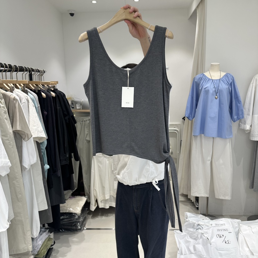 IRVINE韓國代購女士新款26春夏人氣推薦吊帶背心不含內搭IRVINE吊帶/背心圖色2