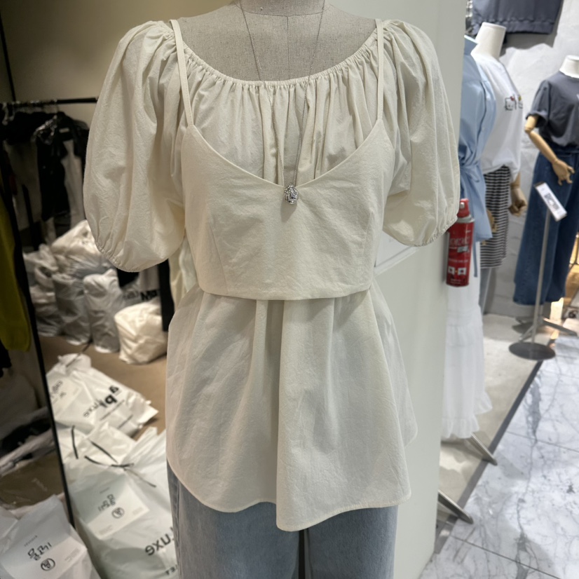 RE STOCK韓國直郵女裝新款人氣休閑推薦26春夏職業時尚套裝RE STOCK套裝圖色1奶油色