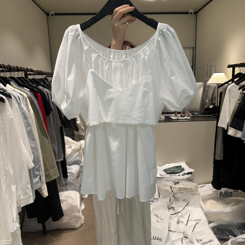 RE STOCK韓國直郵女裝新款人氣休閑推薦26春夏職業時尚套裝RE STOCK套裝圖色2白色