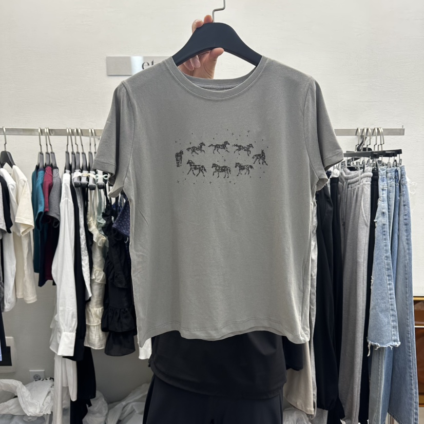 MOANA/ETC韓國代購女士新款熱賣職業時尚推薦26春夏休閑T恤MOANA/ETCT恤圖色3