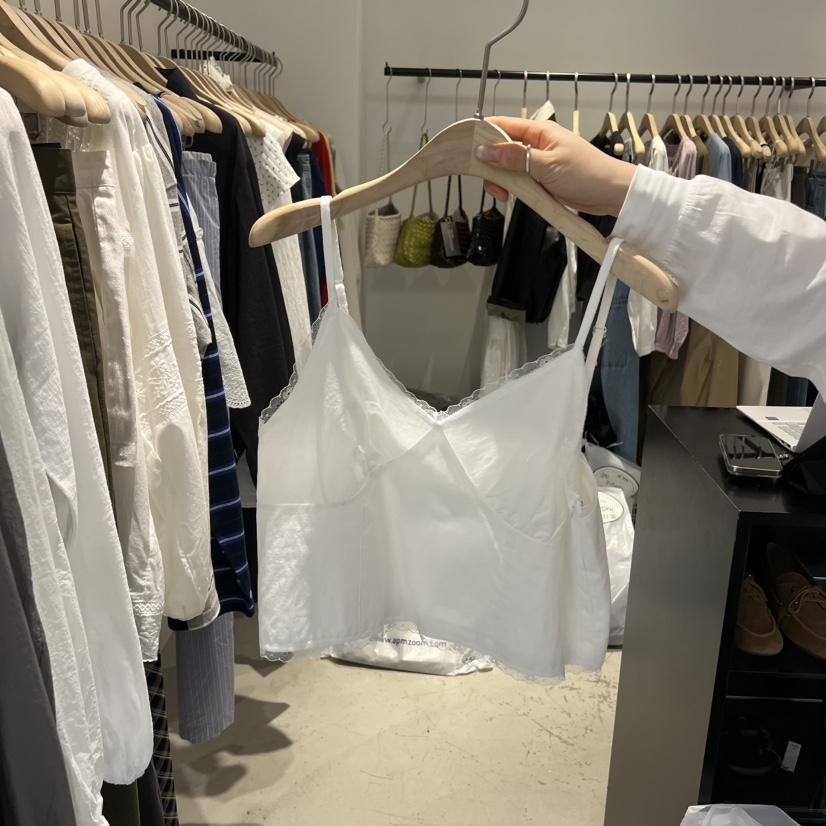 PLATE韓國直郵實拍女士新款時尚人氣推薦26春夏熱賣吊帶背心PLATE吊帶/背心圖色1